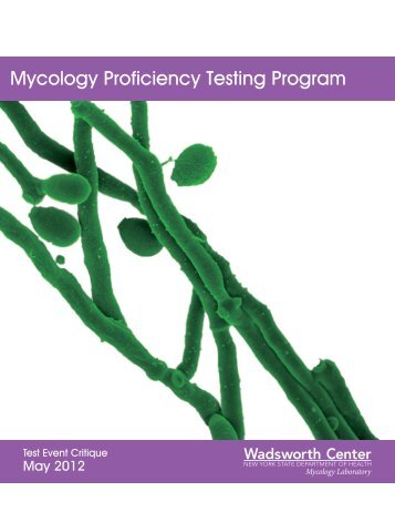 Mycology Proficiency Testing Program (PTP) - Wadsworth Center