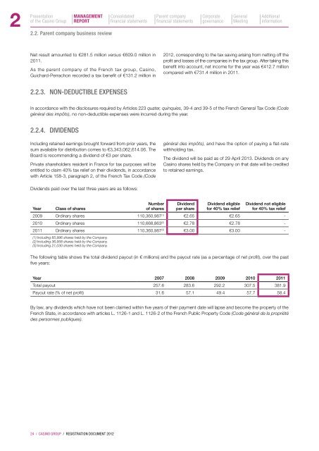 2012 Registration Document - Groupe Casino