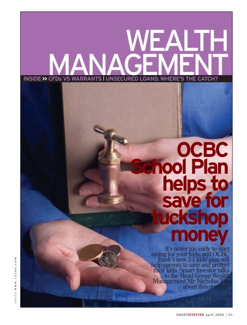 OCBC School Plan helps to save for tuckshop money - OCBC Bank