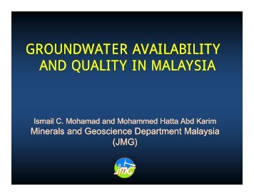 Groundwater - Akademi Sains Malaysia