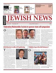 February 2011 - Washtenaw Jewish News