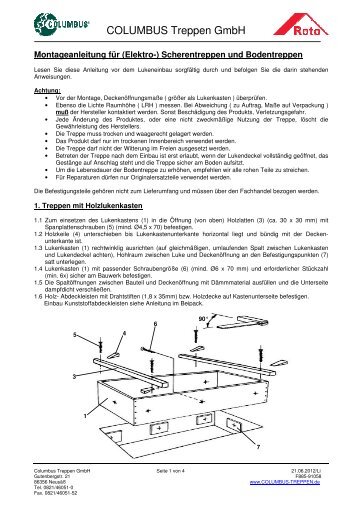 COLUMBUS Treppen GmbH - Roto