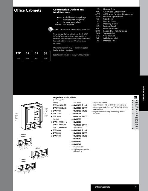 Kraftmaid 031 Office Cabinets - Roberts Company, Inc.