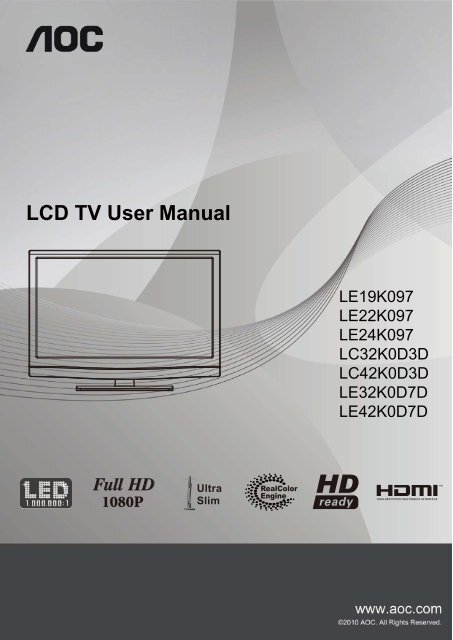 LCD TV User Manual - ELV
