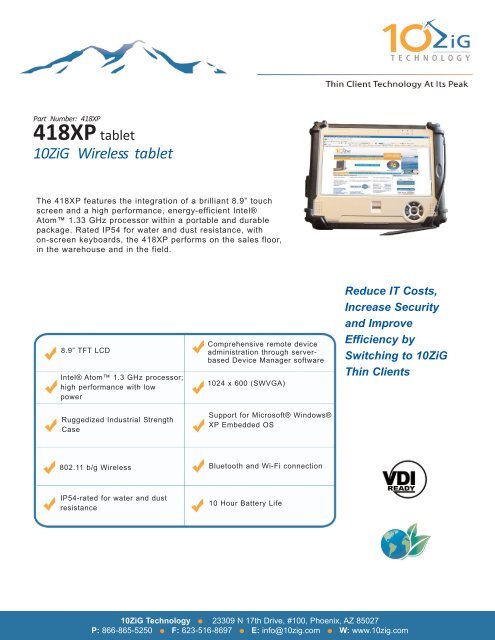 View brochure (PDF) - 10ZiG Technology