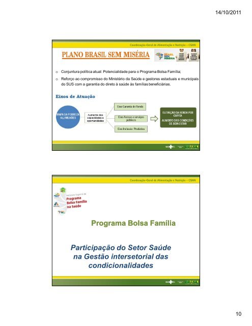 Condicionalidades de saÃºde do Programa Bolsa FamÃ­lia