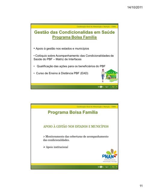 Condicionalidades de saÃºde do Programa Bolsa FamÃ­lia