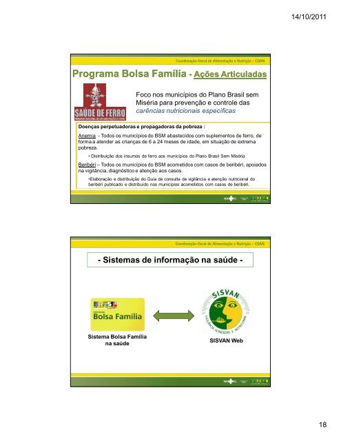 Condicionalidades de saÃºde do Programa Bolsa FamÃ­lia