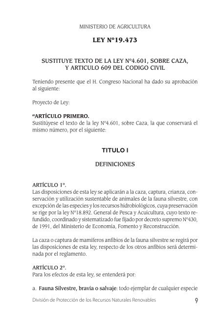 LegislaciÃ³n Fauna_nov07.indd - Aves de Chile