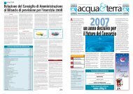 I] Acqua e Terra anno VI Numero 3 - Consorzio di Bonifica della ...