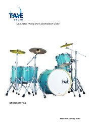 2010 Price List vr3 - Taye Drums