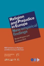 Religion and Prejudice in Europe New empirical findings - Alliance ...