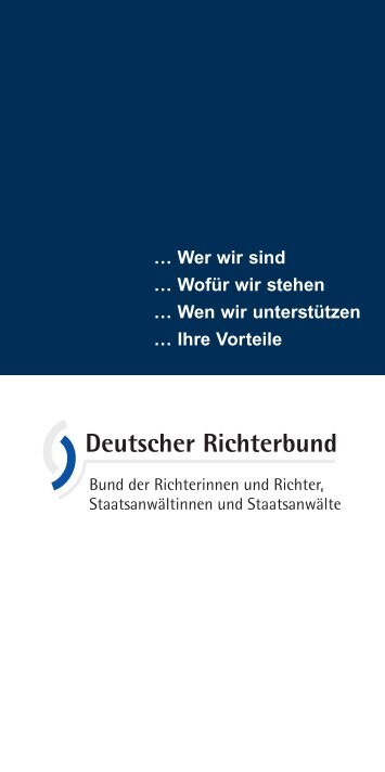 DRB-Flyer - Deutscher Richterbund