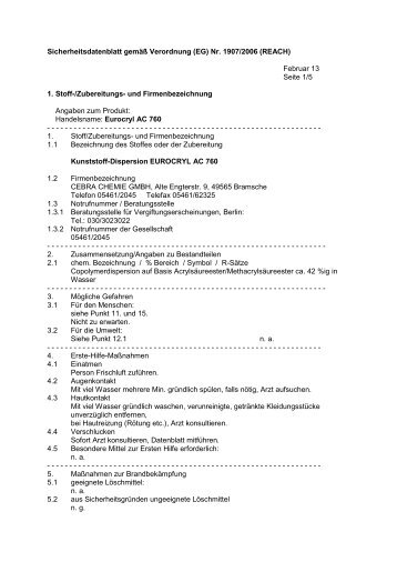 SDB - Cebra Chemie GmbH