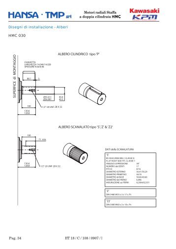 Disegni di installazione - Alberi - HANSA-TMP