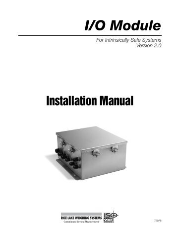 I/O Module, this manual - Mcschroeder.com