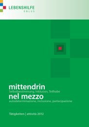 nel mezzo - Lebenshilfe