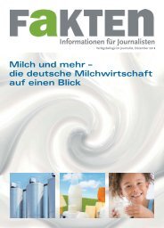 Fakten: Milch und mehr - die deutsche Milchwirtschaft auf einen Blick