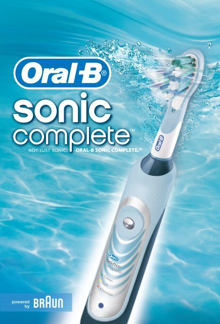 pleegouders Naleving van hoorbaar oral-b sonic comple b sonic complete.tm - Braun Consumer Service ...