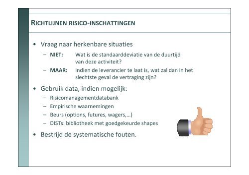 RISICOMANAGEMENT BIJ GROTE PROJECTEN - PMWIKI.nl