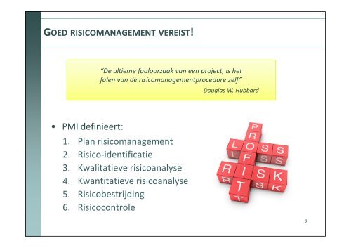 RISICOMANAGEMENT BIJ GROTE PROJECTEN - PMWIKI.nl