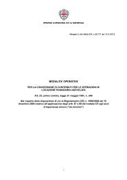 Allegato alla Delib - Regione Autonoma della Sardegna