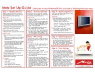 Metz LCD TV Set Up Guide - Clever Home Automation