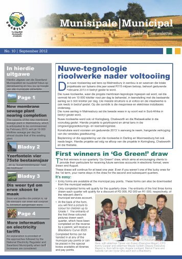 SM newsletter_September 2012.pdf - Swartland Municipality