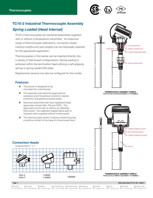 Industrial Thermocouple Types Chart: How to Choose - WIKA blog