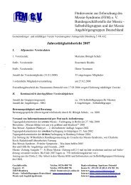 2007 - Förderverein zur Erforschung des Messie-Syndroms FEM e.V.