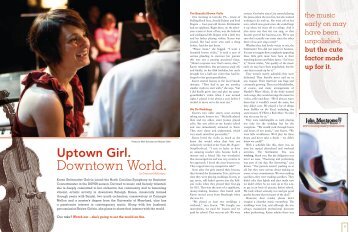 Uptown Girl. Downtown World. - North Carolina Symphony