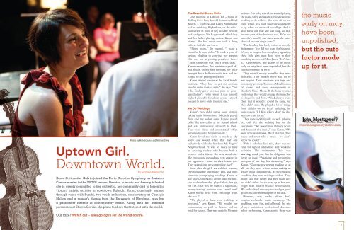 Uptown Girl. Downtown World. - North Carolina Symphony