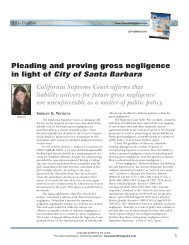 Plaintiff magazine: Pleading and proving gross negligence in light of ...