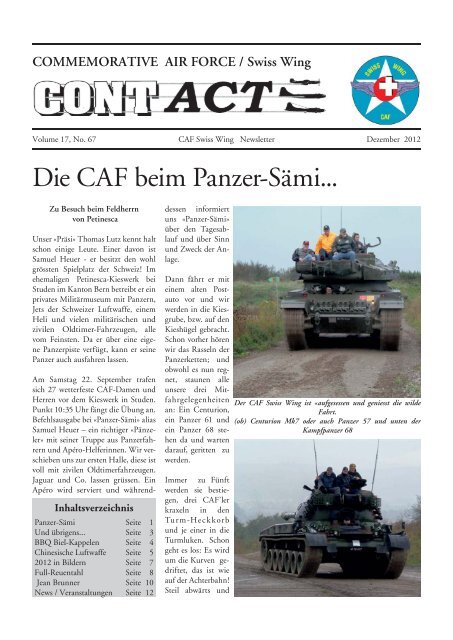 Die CAF beim Panzer-SÃ¤mi... - Swiss Wing