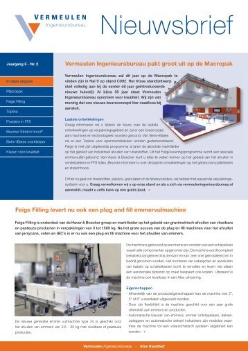 Nieuwsbrief 2010-2 - Vermeulen Ingenieursbureau