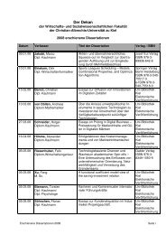 2008 - Wirtschafts- und Sozialwissenschaftliche FakultÃƒÂ¤t - Christian ...