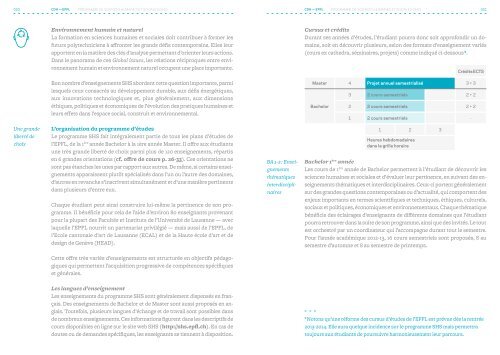 Brochure CDH-SHS 2012-2013 - EPFL