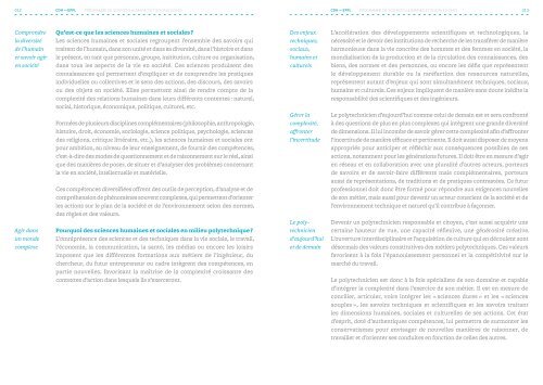 Brochure CDH-SHS 2012-2013 - EPFL