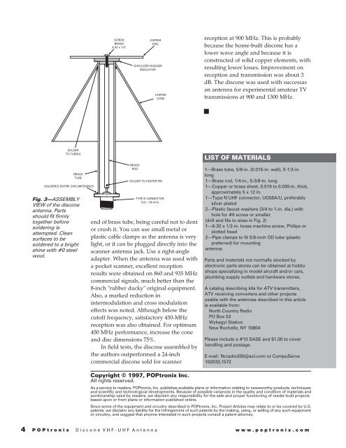 Discone VHF-UHF antenna - Educypedia