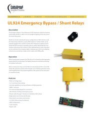 UL924 Emergency Bypass / Shunt Relays - Functional Devices, Inc.
