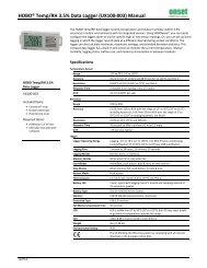 HOBO Temp/RH 3.5% Data Logger (UX100-003) Manual