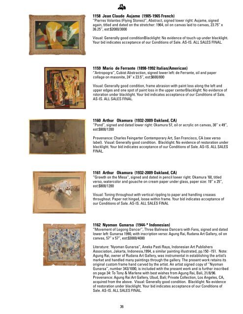 Antiques & Fine Art - California Art Auction