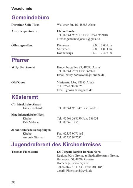 Gemeindebrief Dezember 2013 - Kirchengemeinde Ahaus