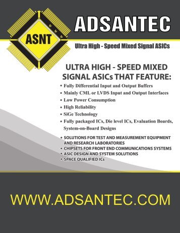 ULTRA HIGH - SPEED MIXED SIGNAL ASICs ... - Aspen Electronics