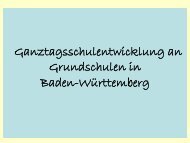 Grundlegende Fragen einer Ganztagsschule - GanztÃ¤gig Lernen ...