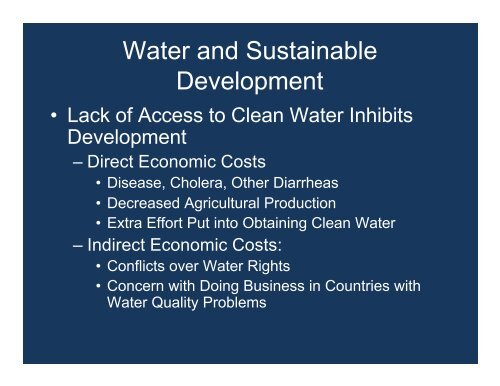 Appropriate Water Technology for Developing Countries