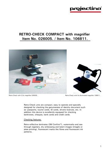 PROJECTINA Comparison Microscope Projector - Optoteam.at