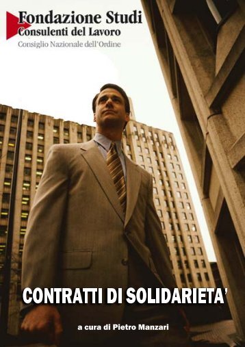 Contratto di solidarietÃ  - Consulenti del Lavoro