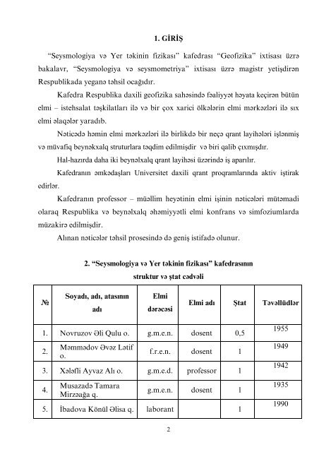 ÐÐÐÐ« ÐÐ®ÐÐÐ¯Ð¢ Ð£ÐÐÐÐÐ Ð¡ÐÐ¢ÐÐ¢Ð - BakÄ± DÃ¶vlÉt Universiteti