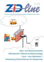 ZIDline 1 - ZID - Technische UniversitÃƒÂ¤t Wien